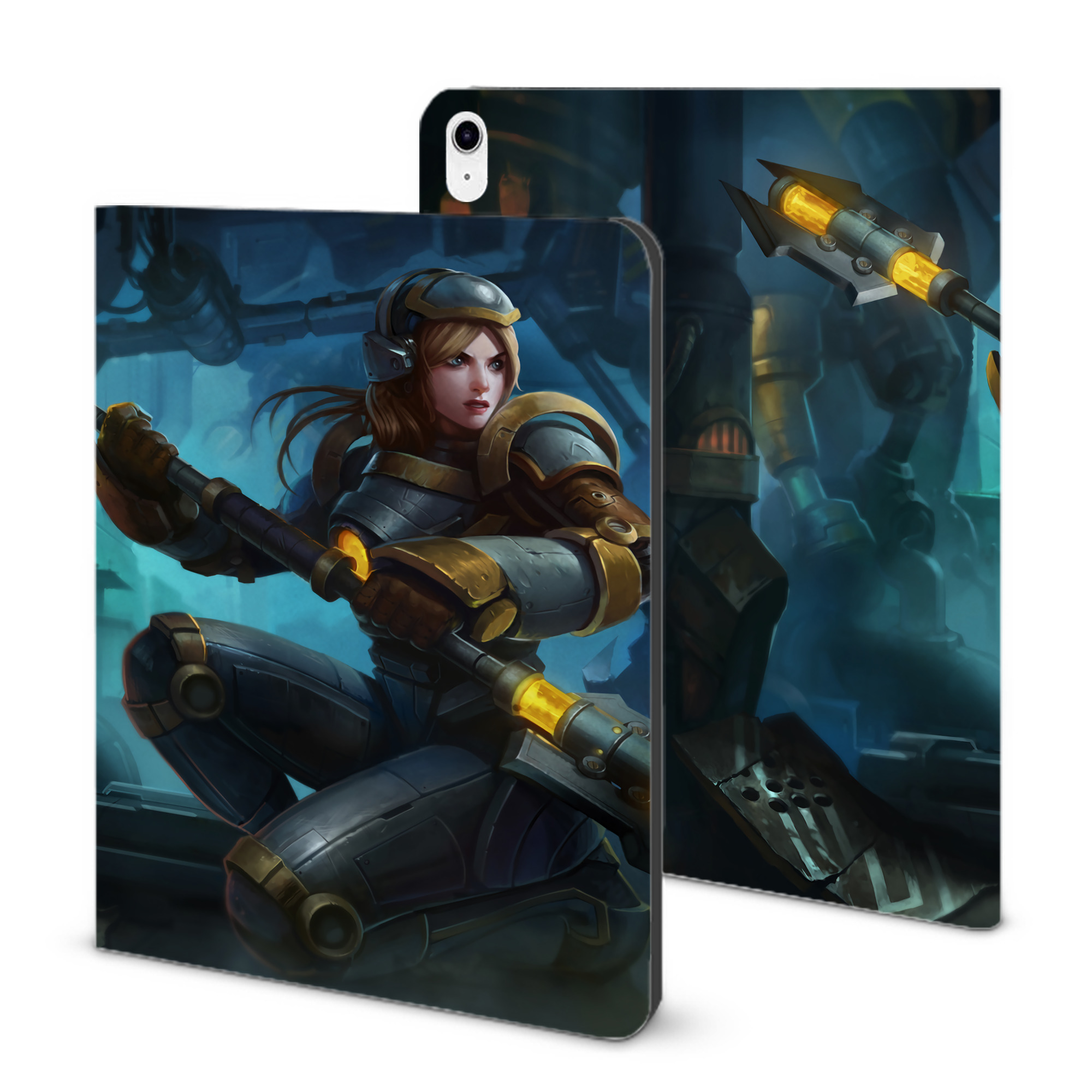 （画像用） リーグ・オブ・レジェンド League of Legends LOL IPad ケース ブック型 PUレザー TPU 耐衝撃 軽量 薄型 ペン収納なし 全面保護 IPad 各モデル対応